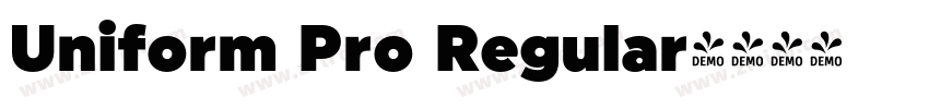 Uniform Pro Regular字体转换